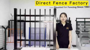 Home garden solid decorative metal rod wrought iron fence panels1