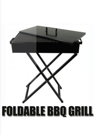 Populär 30x40 cm med tungt järnlock utomhusgrill spis BBQ Grill