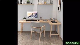 Pantalla de escritorio en forma de L