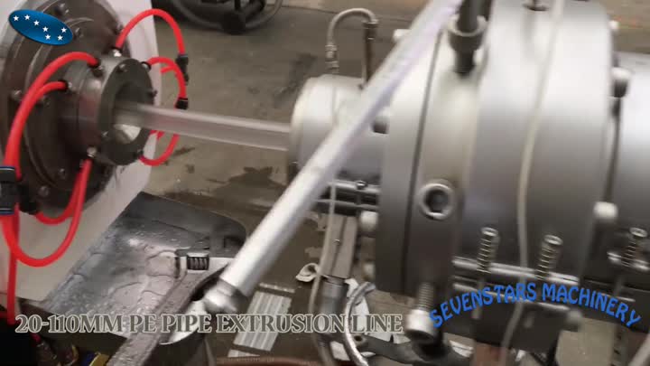 Línea de extrusión de tubos de PE de 20-110 mm