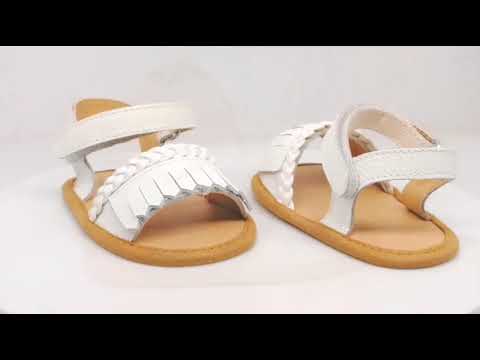 Cheap Small MOQ Shoes Wholesale Fancy Leather Baby Sandals