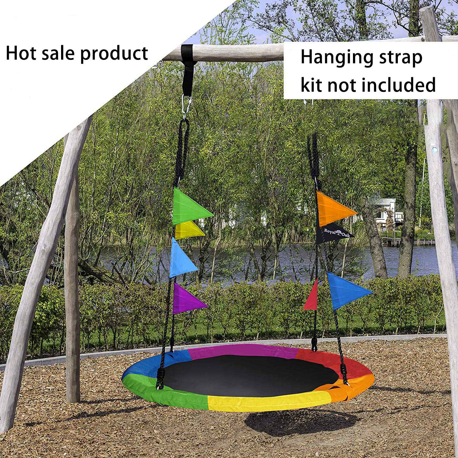 Neues Design einzigartiger Outdoor -runde Nest Swing Stoff für Erwachsene