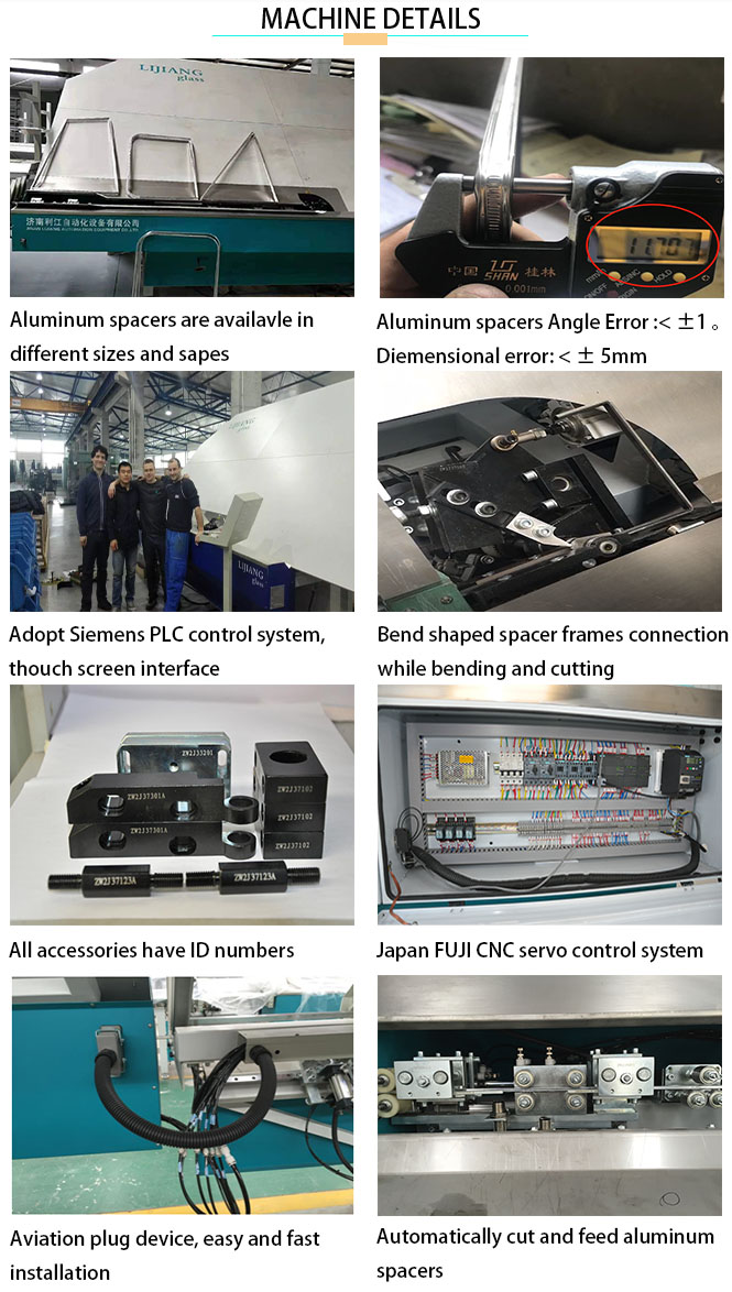 Piegatrice distanziatrice automatica LJZW2020 per strisce di alluminio piegate, rettangolari, triangolari, circolari e di altro tipo