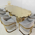 Bocadolobo Luxury Brass Gold Dining Table 6-8 Seats1