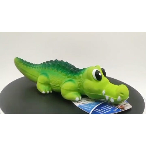 Latex Toy Squeaky Crocodile