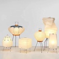 Japanese Style 3 Color Change E27 LED Bulb Rice Paper Lantern Floor Lamp1