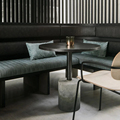 Vente chaude Café de meubles commerciaux I Forme en cuir et en bois de banc de banc sectionnel pour les restaurants Booth1