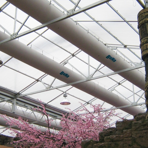hat are the advantages of fabric ducts in the flower market?
