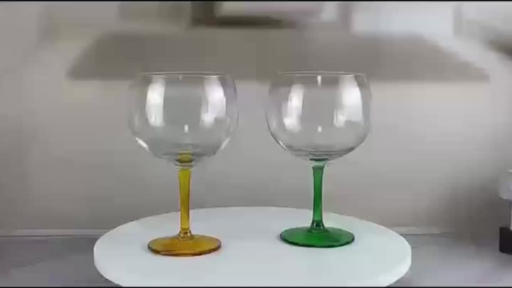 hand blown gin balloon glasses set