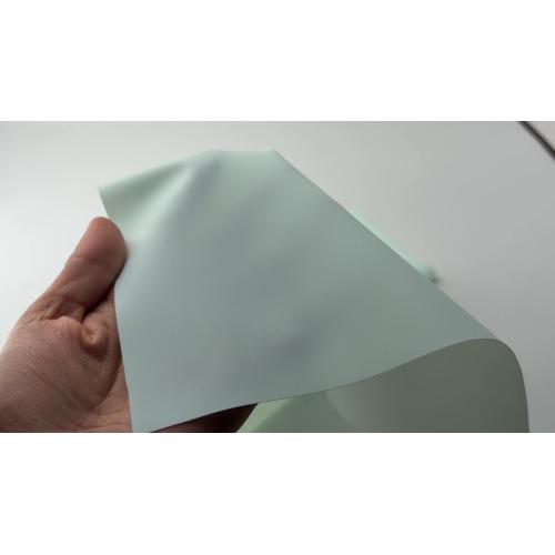 Filme de PVC verde em relevo