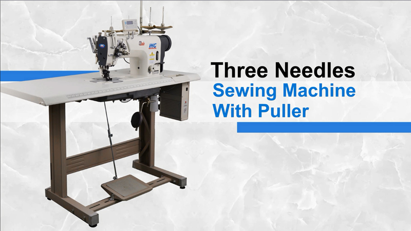 IHG IH-8430B/IH-8730H Direct-Drive Three Needle Sewing Machine with Puller