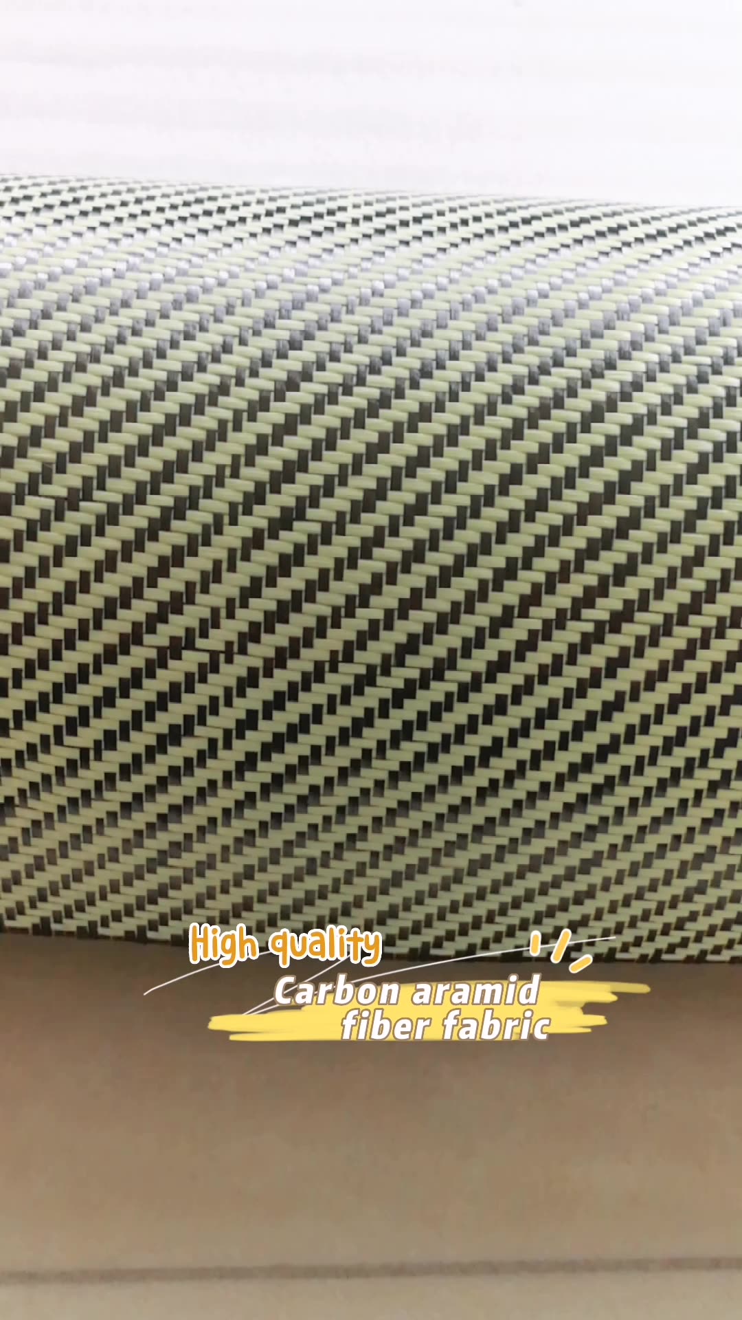 Fibra de carbono colorida Aramid Hybrid Fabric Roll1