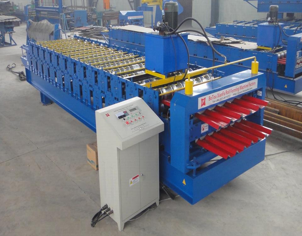 roof panel double layer roll forming machine