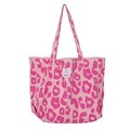 2023 Top Selling Pink Leopard Print Canvas Travel Tote Bags for Ladies: Large Capacity Fashion Handbags1