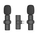 2Pack K2 2-in-1 Wireless Lapel Microphone for Portable Live Streaming on YouTube1