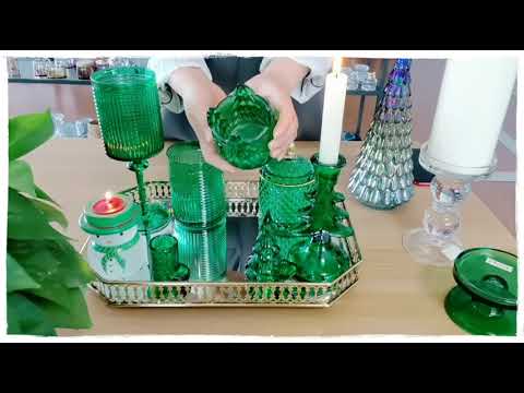 Christmas tree decor glass candle holders for taper and tealight wine glass cup 