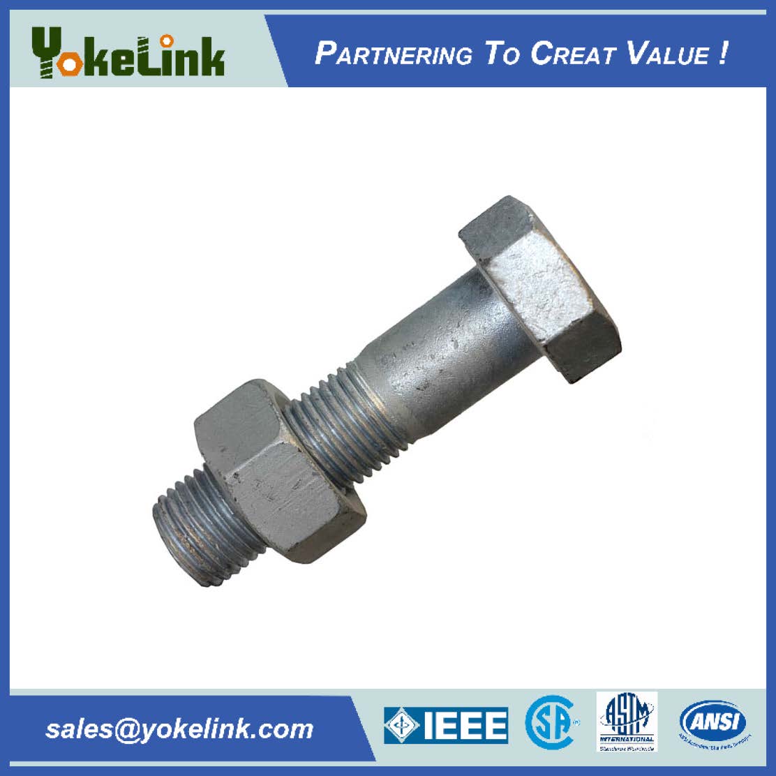 Hex head bolt