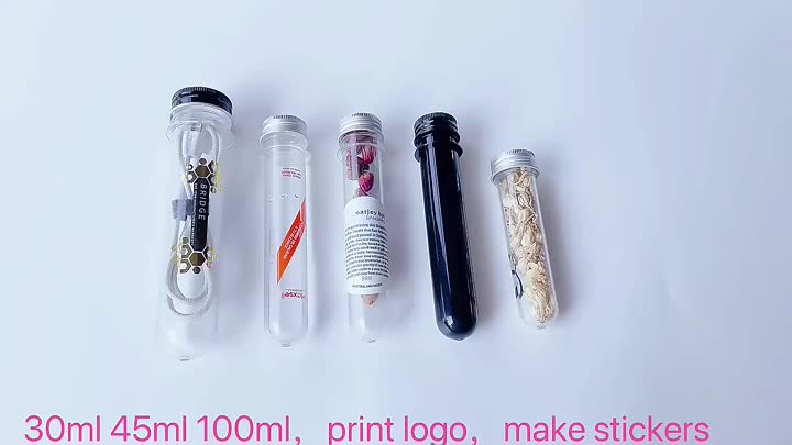 Tube à essai en plastique de 100 ml