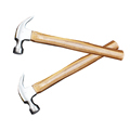 Professional Hand Tools: High-Quality Nail Claw Hammers, Wooden Bag Handles, and Chisels in 8oz, 12oz, 16oz Sizes - Carbon Steel Construction1
