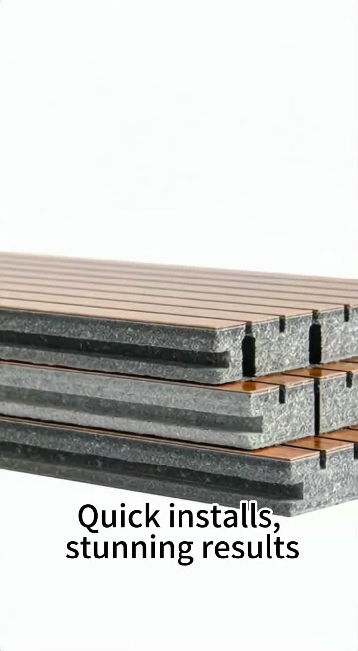 Os painéis acústicos ranhurados TianGe transformam espaços através de tecnologia acústica avançada e acabamentos de madeira natural