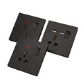 British Standard 220V 16A Power Socket Electric Light Wall Switch1