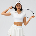 Wholesale Custom Yoga Shirts: Quick Dry, Short Sleeve, Round Neck, Breathable for Women - Perfect for Workout, Running & Gym1
