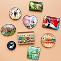 Custom Round Glass Fridge Magnets for New Year Decorations - Made in China1