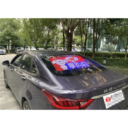 taxi rear window led display