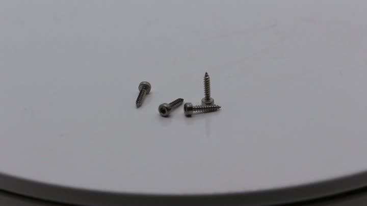 M1.6 SUS410 cylindrical head micro precision hexagon socket tapping screws
