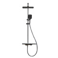 Square Shower System: Column Faucet, Mixer Set, Wall Mount, Single Handle Bathroom Rain Shower Set1