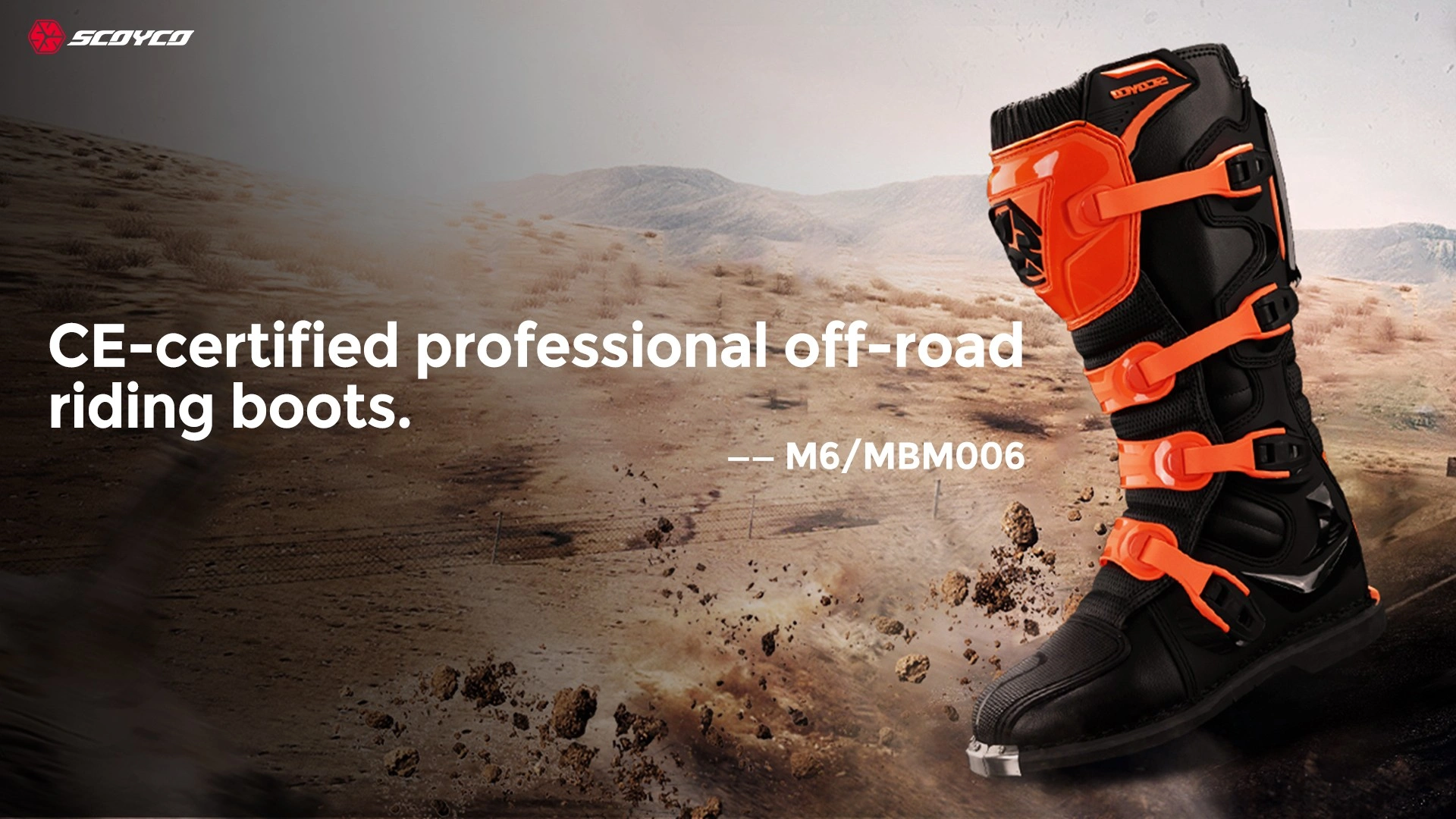 CE-Certified Professional Off-Road Riding Boots - MBM006 China