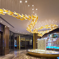 Custom Modern Hotel Lobby Villa LED Crystal Chandelier1
