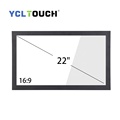 ycltouch 22 inch 16: 9 IR Touch Frame Overlay Lundrared Mifil Touch شاشة اللمس مع Glass1