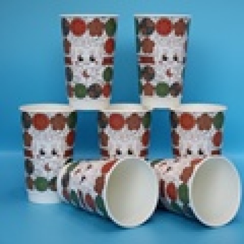 Copos de bebida fria de papel PE/PLA transparente e leve para smoothies e café gelado 80-8oz Copos de PE único1