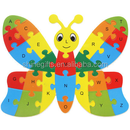 2019 smart toy shape high quality non-toxic wooden puzzle for kids1