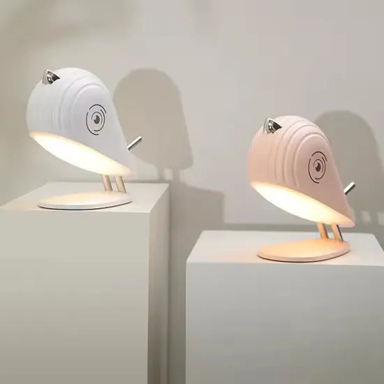 Creatividad, lámpara de mesa nórdica, carga y taponando de doble propósito, luz nocturna1