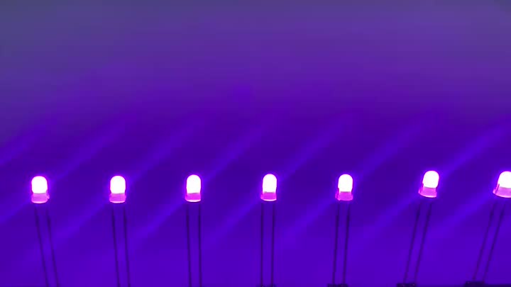 LED de LED morado de 3 mm + LED azul