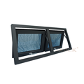 Double glazed aluminum hurricane impact windows open out heatproof glass windows energy efficient awning window for sale1