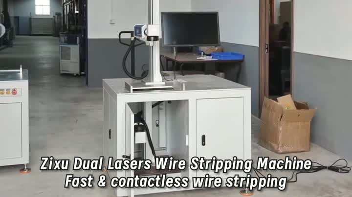 Машина для зачистки проводов Zixu Dual Lasers для высокоскоростных кабелей и сверхтонких электронных проводов