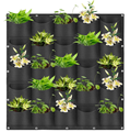 25 zakken hangende verticale wandplanter muur gemonteerd buiten indoor tuinieren verticale vergroening bloemcontainer, plantentassen1