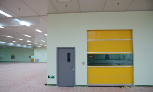 Die Kenvo -Tür installierte PVC Rapid Rolling Doors in einer japanischen Firma in Shanghai