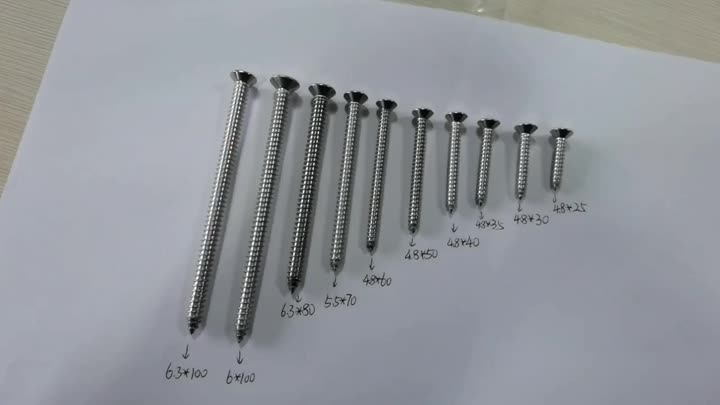 Sekrup self-tapping kepala countersunk