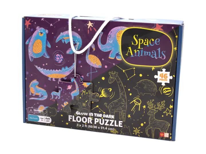 floor puzzle space animal 46 pcs