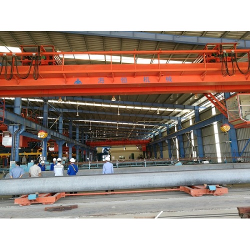 PHC spun pile mould and spun pile and concrete pole production line