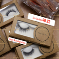 24-Hour Dispatch Vegan 3D Mink Eyelashes with Custom Biodegradable Kraft Paper Boxes1