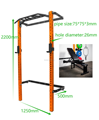 Professional Dinuo Wall-Mounted Folding Squat Rack with Adjustable Bench and Pull-up Bar: The Ultimate Weightlifting Station1