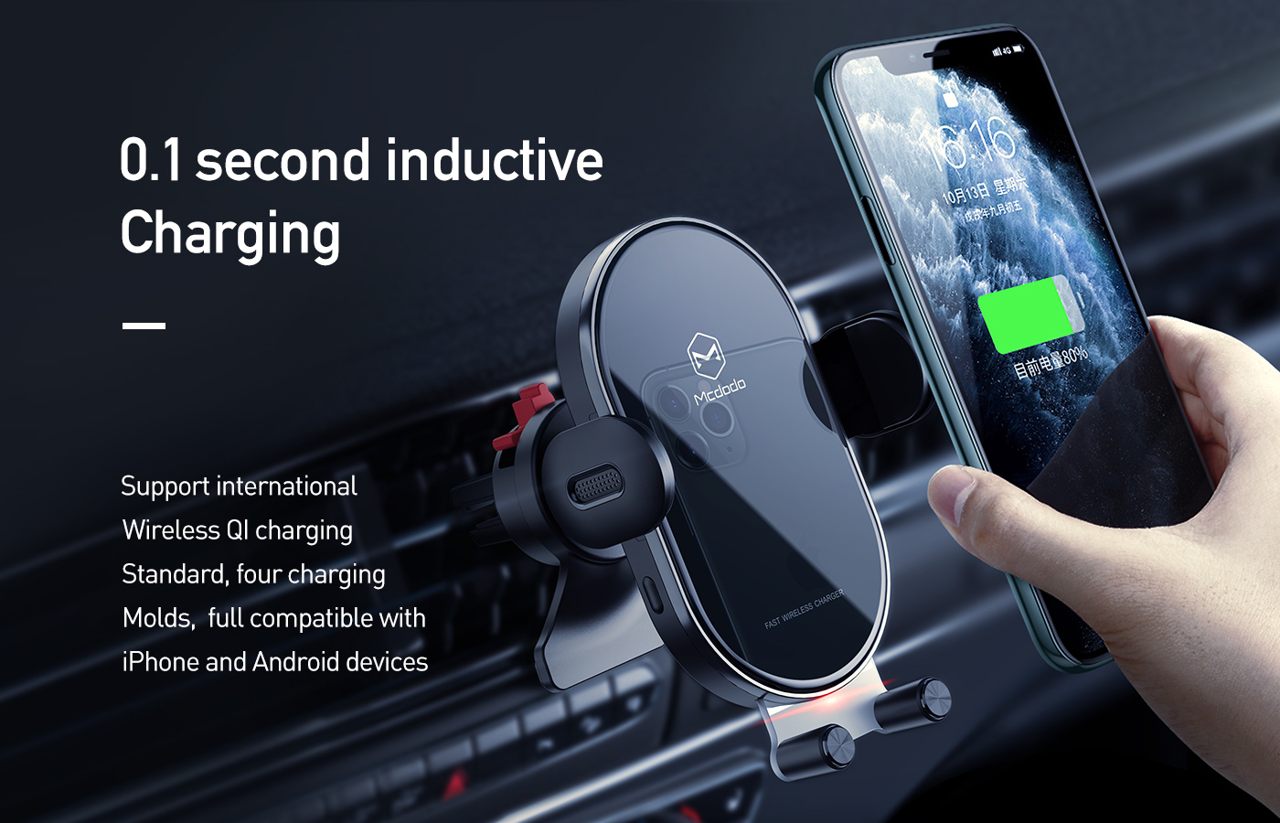 protable Wireless Charger Car