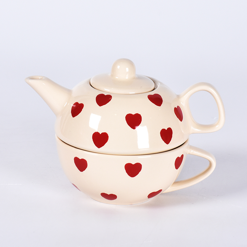 Stoviglie da ristorante per hotel fantasiose serie Valentine Hearts Piatti in ceramica set stoviglie da tavola