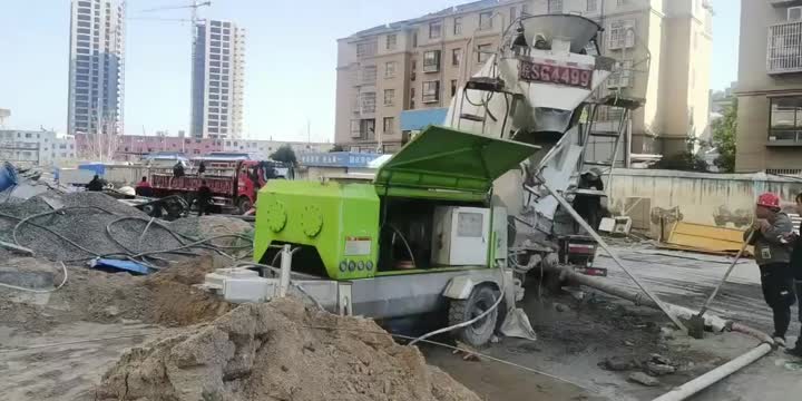 Trailer concrete pump 2