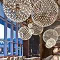 Creative Postmodern Spark Ball Chandelier Round Star Hotel Chandeliers1